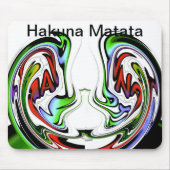 Verbazingwekkende Hakuna Matata Whirl Art Print Muismat (Voorkant)