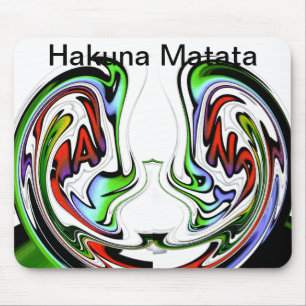 Verbazingwekkende Hakuna Matata Whirl Art Print Muismat