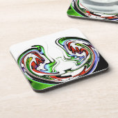 Verbazingwekkende Hakuna Matata Whirl Art Print Onderzetter (Linkerzijde)