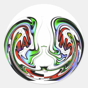 Verbazingwekkende Hakuna Matata Whirl Art Print Ronde Sticker