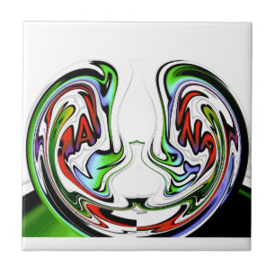 Verbazingwekkende Hakuna Matata Whirl Art Print Tegeltje