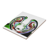 Verbazingwekkende Hakuna Matata Whirl Art Print Tegeltje (Zijkant)