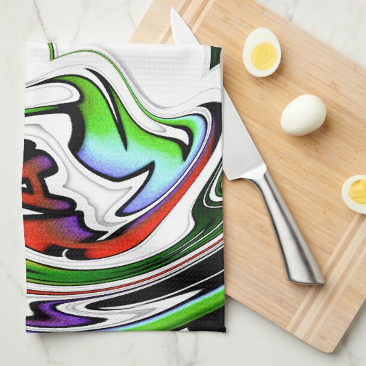 Verbazingwekkende Hakuna Matata Whirl Art Print Theedoek (Quarter Fold)