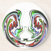 Verbazingwekkende Hakuna Matata Whirl Art Print Zandsteen Onderzetter (Voorkant)