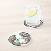 Verbazingwekkende Hakuna Matata Whirl Art Print Zandsteen Onderzetter (Zijkant)