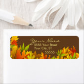 Verbazingwekkende herfst aangepaste retour adresla etiket (Insitu)