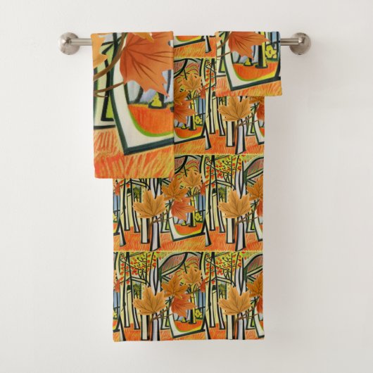 Verbazingwekkende herfst bad handdoek (Insitu)