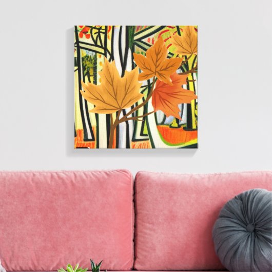 Verbazingwekkende herfst canvas afdruk (Insitu (Woonkamer))