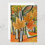 Verbazingwekkende herfst feestdagenkaart (Voorkant / Achterkant)