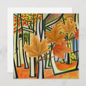 Verbazingwekkende herfst feestdagenkaart (Voorkant / Achterkant)