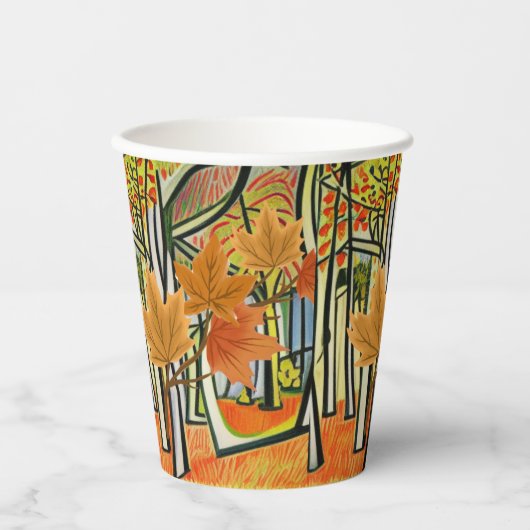Verbazingwekkende herfst papieren bekers (Voorkant)