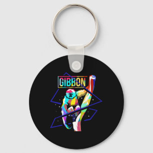 Verbazingwekkende Hylobates Lar Lesser Ape Gibbon  Sleutelhanger