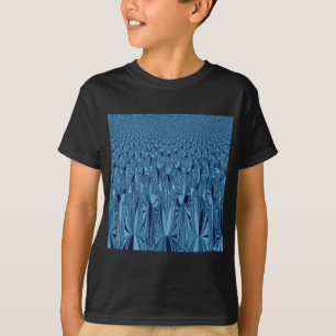 Verbazingwekkende iriserende blauwe caleidoscoop k t-shirt