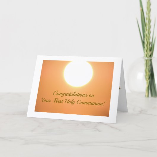 Verbazingwekkende Kaart van de Eerste Heilige Comm (Voorkant)