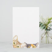Verbazingwekkende kattenbanketers briefpapier (Staand voorkant)