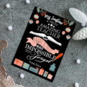 Verbazingwekkende Kerstleraar Dank u kaart