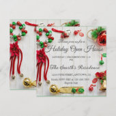 Verbazingwekkende kerstvakantie, rode decoratie (Voorkant / Achterkant)