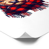 Verbazingwekkende kerstverlichting in de Highland  Poster (Hoek)