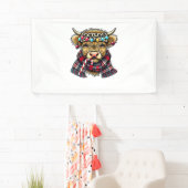 Verbazingwekkende kerstverlichting in de Highland Spandoek (Insitu)