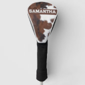 Verbazingwekkende Koe Print Golfheadcover (Voorkant)