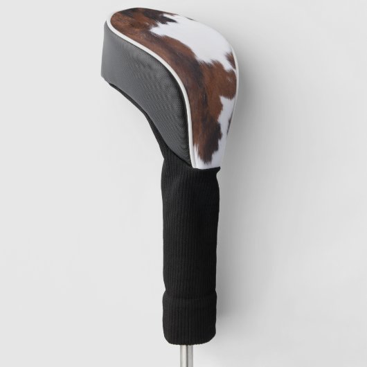 Verbazingwekkende Koe Print Golfheadcover (Schuin)