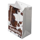 Verbazingwekkende Koe Print Medium Cadeauzakje (Voorkant Gekanteld)