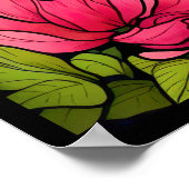 Verbazingwekkende Kunst van Tijger in Oerwoud Post Poster (Hoek)