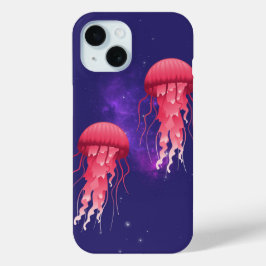 Verbazingwekkende kwal in de ruimte iPhone 15 case