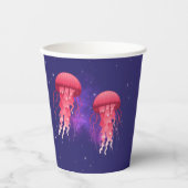 Verbazingwekkende kwal in de ruimte papieren bekers (Voorkant)