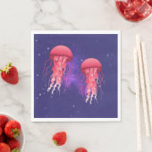 Verbazingwekkende kwal in de ruimte servet (Insitu)