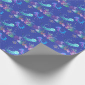 Verbazingwekkende kwal onder water cadeaupapier (Hoek)