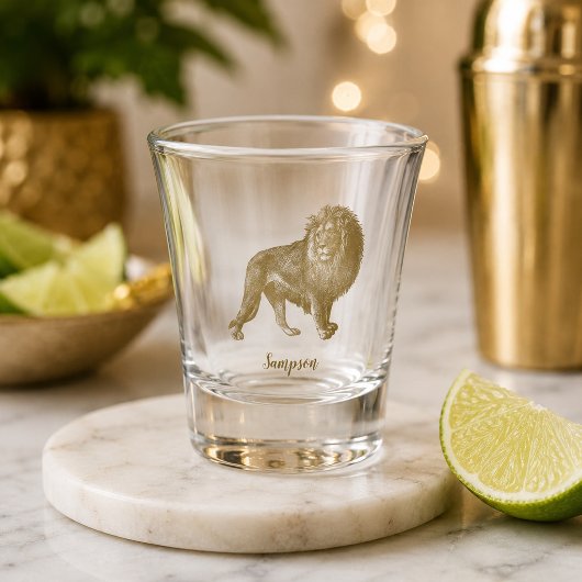Verbazingwekkende Leeuw Shot Glas