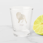 Verbazingwekkende Leeuw Shot Glas (Achterkant)