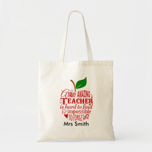 Verbazingwekkende leraar bedankt leraar tote bag (Voorkant)