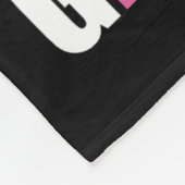 Verbazingwekkende liefdevolle sterke gelukkige moo fleece deken (Hoek)