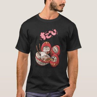 Verbazingwekkende Lucky Daruma Slurping Noodles Ja T-shirt