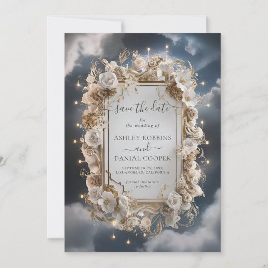 Verbazingwekkende magische lichten redden de datum kaart (Voorkant)