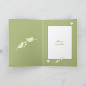 Verbazingwekkende man Jubileum geel en groen Kaart (Binnen)