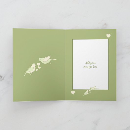 Verbazingwekkende man Jubileum geel en groen Kaart (Binnen)