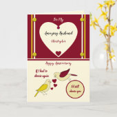 Verbazingwekkende man Jubileum geel en rood Kaart (Gele Bloem)