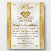 Verbazingwekkende, mentale 50ste verjaardag cadeau fotoplaat (Voorkant)