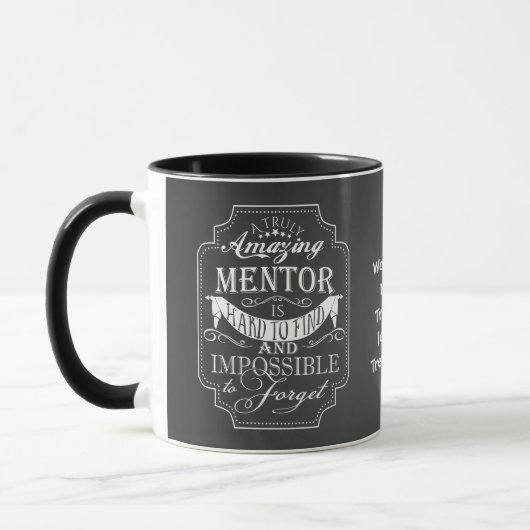 Verbazingwekkende mentor dank u cadeau kerst mok (Links)