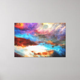 Verbazingwekkende mix van verf kleur canvas print