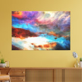 Verbazingwekkende mix van verf kleur canvasprint canvas afdruk (Insitu (Woonkamer))