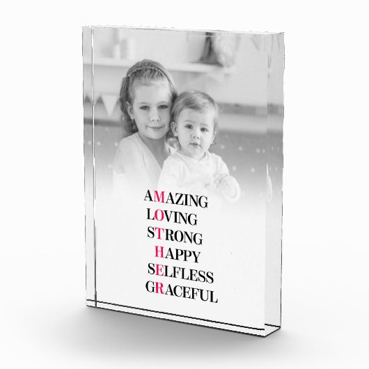 Verbazingwekkende moeder acroniem aangepaste foto (Rechts)