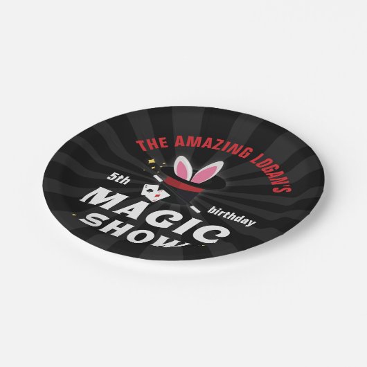 Verbazingwekkende naam Magicische verjaardag, elke Papieren Bordje (Gekanteld)