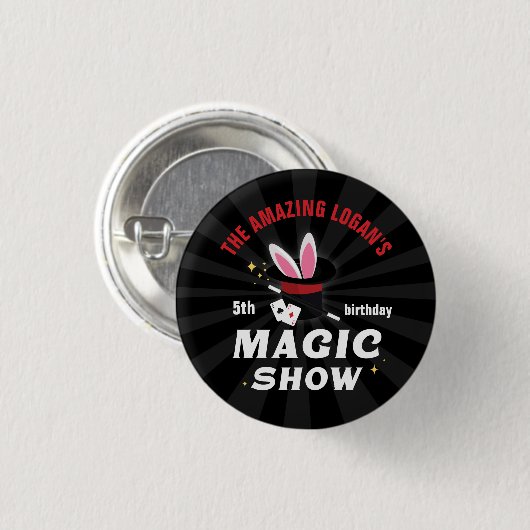 Verbazingwekkende naam Magicische verjaardag, elke Ronde Button 3,2 Cm (Voorkant /achterkant)