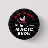 Verbazingwekkende naam Magicische verjaardag, elke Ronde Button 3,2 Cm (Voorkant)