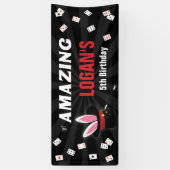 Verbazingwekkende naam Magicische verjaardag, elke Spandoek (Verticaal)