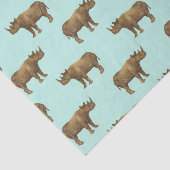 Verbazingwekkende Neushoorn Safari Tissuepapier (Detail)